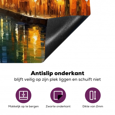 Inductiebeschermer - Bangkok - Gracht - Boot - Nacht-4