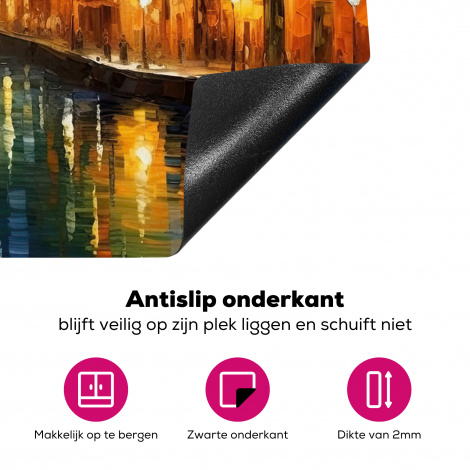 Inductiebeschermer - Bangkok - Gracht - Boot - Nacht-4