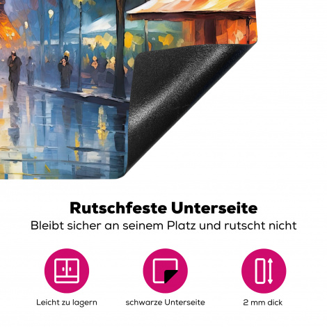 Herdabdeckplatte - Städte - Paris - Eiffelturm - Kunst-4