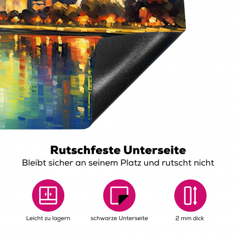 Herdabdeckplatte - Singapur - Architektur - Nacht - Kunst - Städte-4