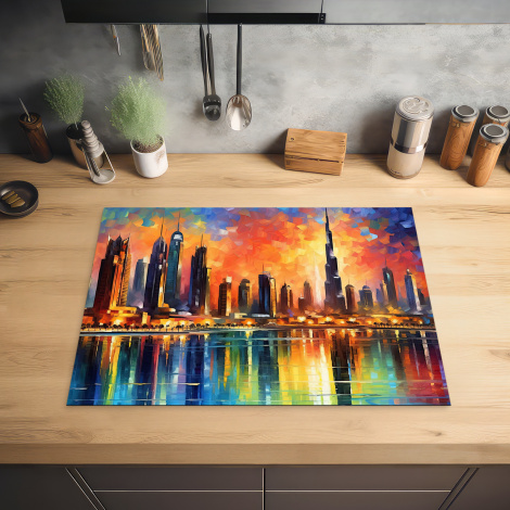 Inductiebeschermer - Wereldstad - Dubai - Zonsondergang - Architectuur-2