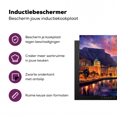 Inductiebeschermer - Capetown - Zonsondergang - Stad - Architectuur - Kunst-3
