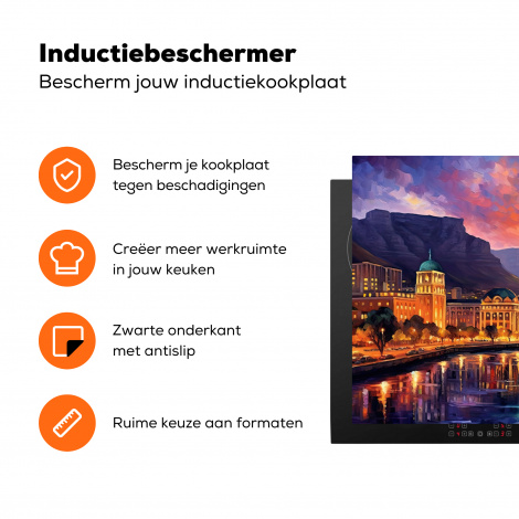 Inductiebeschermer - Capetown - Zonsondergang - Stad - Architectuur - Kunst-3