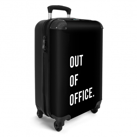 Koffer - Quotes - Out of office - Zwart-2