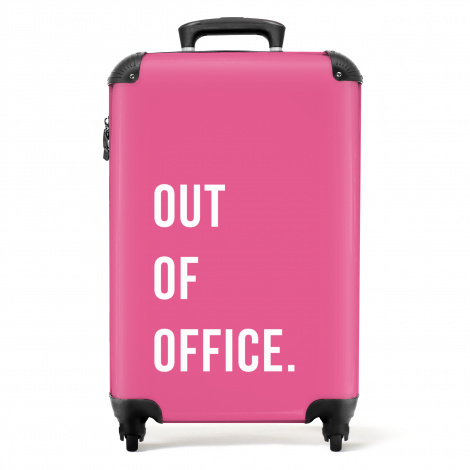 Koffer - Quotes - Out of office - Roze