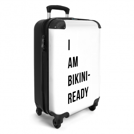 Koffer - Wit - Quote - I am bikini ready-2