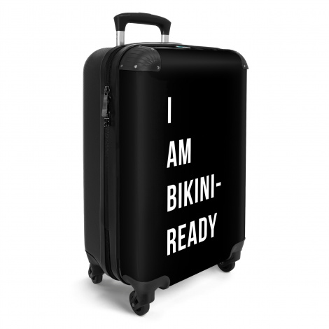 Koffer - I am bikini ready - Zwart - Quote-2