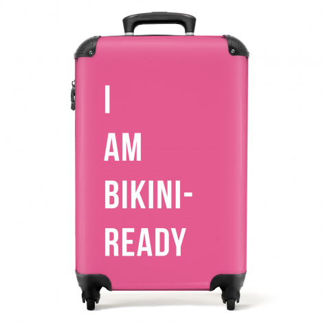 Koffer - Roze - Quote - I am bikini ready