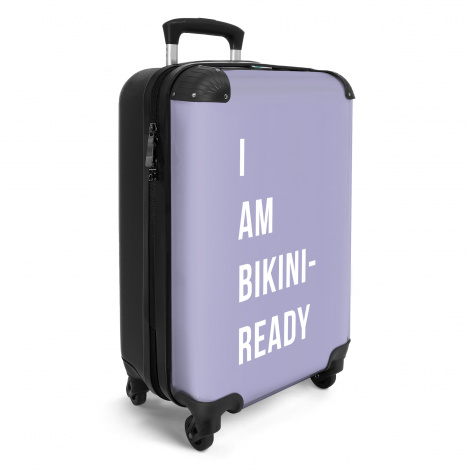 Koffer - I am bikini ready - Paars - Quote-2