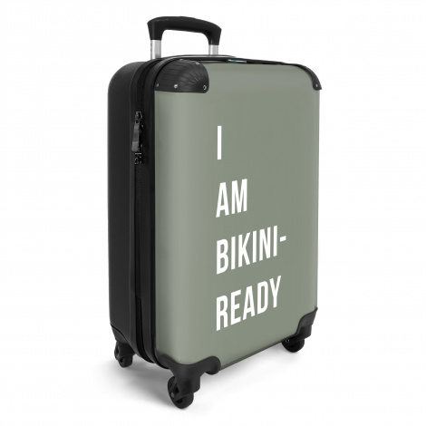 Koffer - Quote - Groen - I am bikini ready-2
