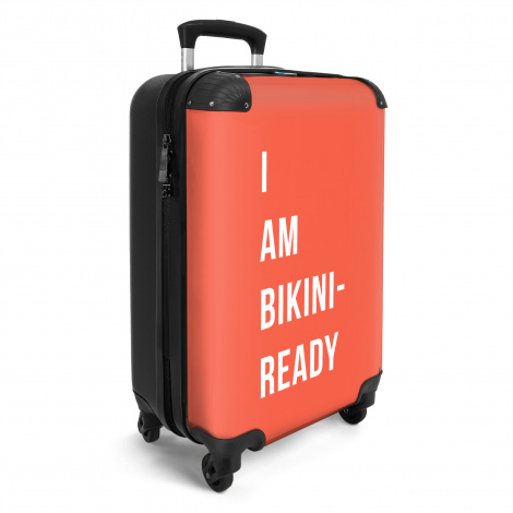 Koffer - I am bikini ready - Oranje - Quote-2