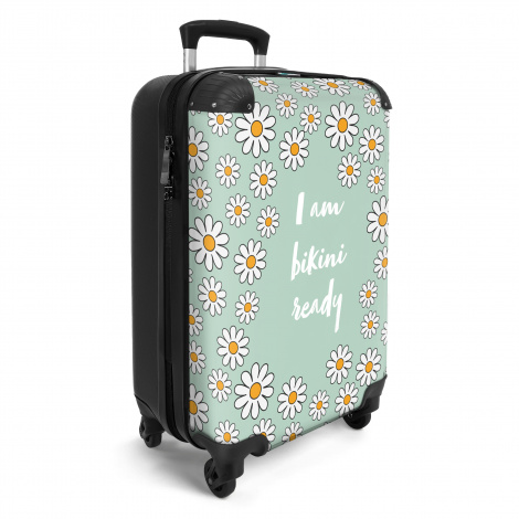 Koffer - I am bikini ready - Bloemen - Groen - Quote-2