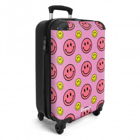 Koffer - All smiles roze-2