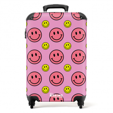 Koffer - All smiles roze
