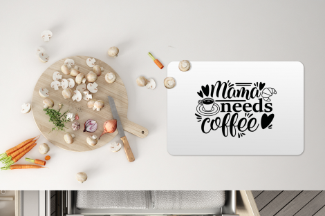 Premium placemats (6 stuks) - Spreuken - Mama needs coffee - Quotes - 45x30 cm-thumbnail-4