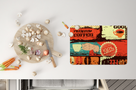 Tischset (6er Set) - Kaffee - Vintage - Collage - 45x30 cm-4