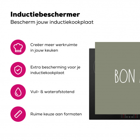 Inductiebeschermer - Spreuken - Bon appétit - Quotes - Eet smakelijk - Eten-3