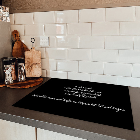 Inductiebeschermer - Oma's recept - Koken - Quotes - Spreuken - Oma-5