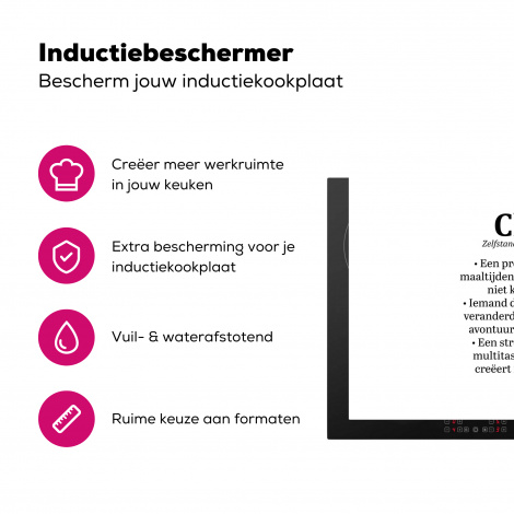 Inductiebeschermer - Kok - Definitie - Chef - Koken - Keuken - Spreuken - Woordenboek-3