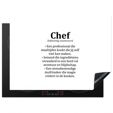 Inductiebeschermer - Kok - Definitie - Chef - Koken - Keuken - Spreuken - Woordenboek