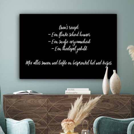 Canvas - Oma's recept - Koken - Quotes - Spreuken - Oma-3