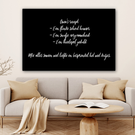 Canvas - Oma's recept - Koken - Quotes - Spreuken - Oma-4