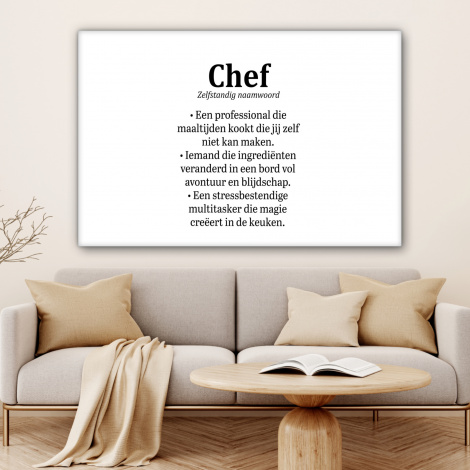 Canvas - Kok - Definitie - Chef - Koken - Keuken - Spreuken - Woordenboek-4