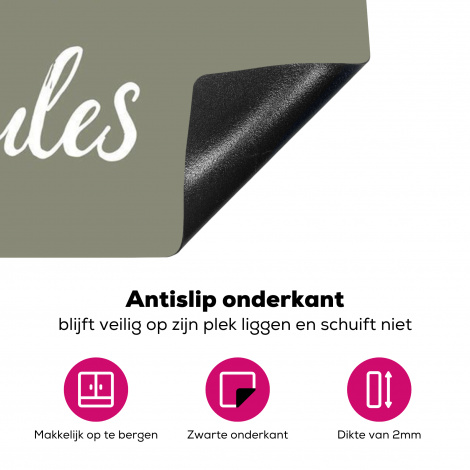 Inductiebeschermer - My kitchen, my rules - Spreuken - Quotes-4