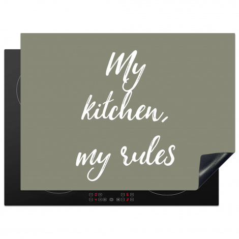 Inductiebeschermer - My kitchen, my rules - Spreuken - Quotes