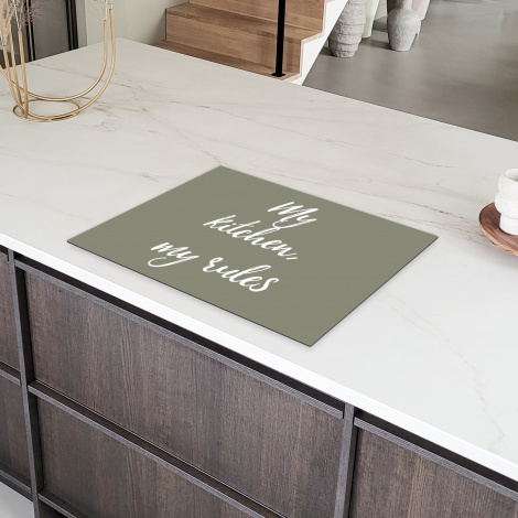 Inductiebeschermer - My kitchen, my rules - Spreuken - Quotes-6