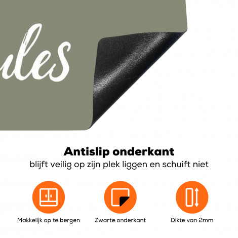 Inductiebeschermer - My kitchen, my rules - Spreuken - Quotes-4