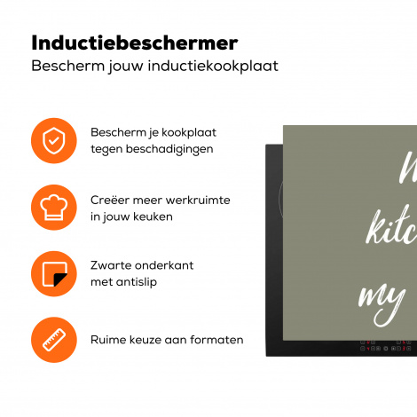 Inductiebeschermer - My kitchen, my rules - Spreuken - Quotes-3