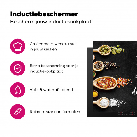 Inductiebeschermer - Ik gooi dingen in de pan en duim - Keuken - Quotes - Spreuken - Humor-3