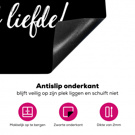 Inductiebeschermer - Quotes - Koken - Het geheime ingrediënt is altijd liefde! - Spreuken - Liefde-4