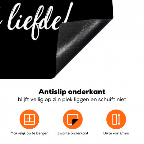 Inductiebeschermer - Quotes - Koken - Het geheime ingrediënt is altijd liefde! - Spreuken - Liefde-4