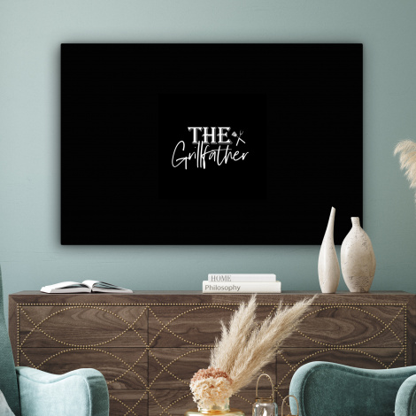 Canvas - Barbecue - BBQ - Grill - Koken - The Grillfather - Tekst - Spreuken-3