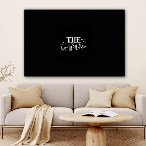 Canvas - Barbecue - BBQ - Grill - Koken - The Grillfather - Tekst - Spreuken-4