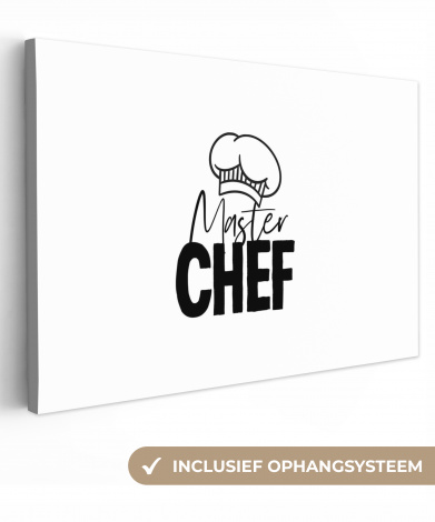 Canvas - Keuken - Koken - Bakken - Chef - Master Chef - Kok - Tekst