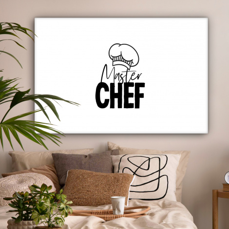 Canvas - Keuken - Koken - Bakken - Chef - Master Chef - Kok - Tekst-2