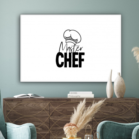 Canvas - Keuken - Koken - Bakken - Chef - Master Chef - Kok - Tekst-3