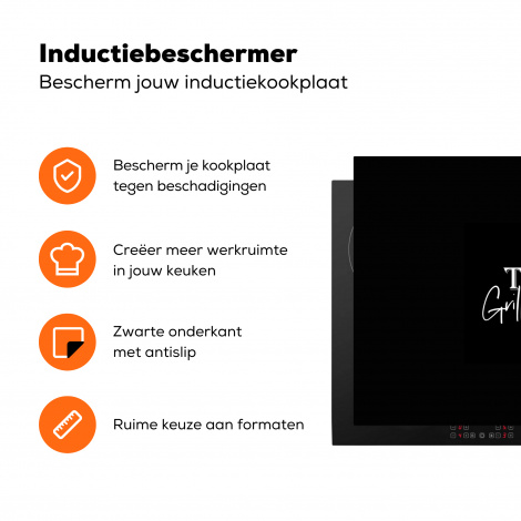 Inductiebeschermer - Barbecue - BBQ - Grill - Koken - The Grillfather - Tekst - Spreuken-3