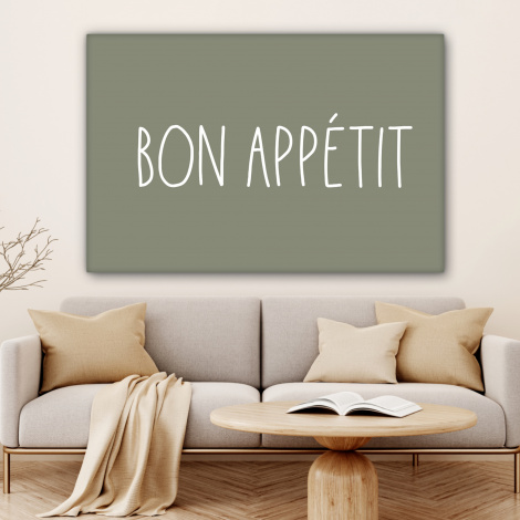 Canvas - Spreuken - Bon appétit - Quotes - Eet smakelijk - Eten-4