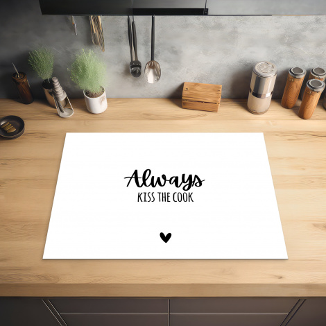Inductiebeschermer - Always kiss the cook - Koken - Kok - Keuken - Spreuken-2