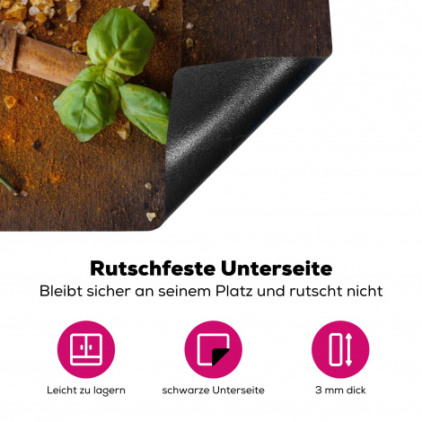 Herdabdeckplatte - Löffel - Kräuter - Gewürze - Salz-4