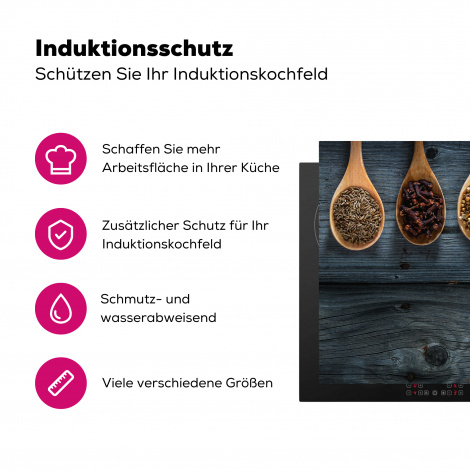 Herdabdeckplatte - Gewürze - Löffel - Holz - Küche - Gewürze - Industrie-3
