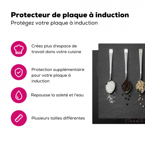 Protège-plaque à induction - Épices - Cuillères - Table - Rustique - Épices-3