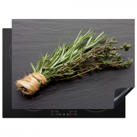 Protège-plaque à induction - Thym - Herbes - Vert - Table - Cuisine - Pierre