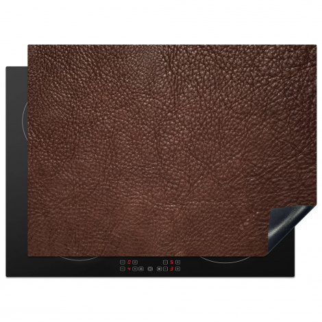 Protège-plaque à induction - Structure en cuir brun