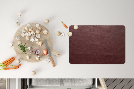 Premium placemats (6 stuks) - Bruine lederen achtergrond - 45x30 cm-4
