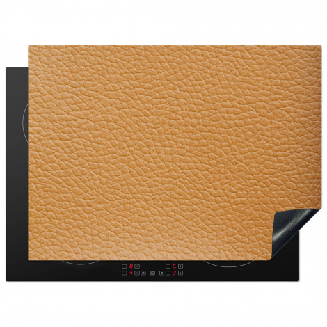 Protège-plaque à induction - Cuir - Texturé - Aspect cuir - Orange